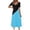 Blue, variant on Sexlip Womens Color Block Patchwork Crew Neck Sleeveless Loose Swing Midi Dress Flowy Casual Vacation Everyday Dress Gray XXL