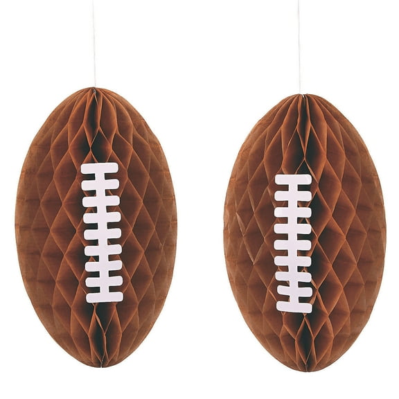 Football Hanging Honeycombs - Party Decor - 3 Pieces