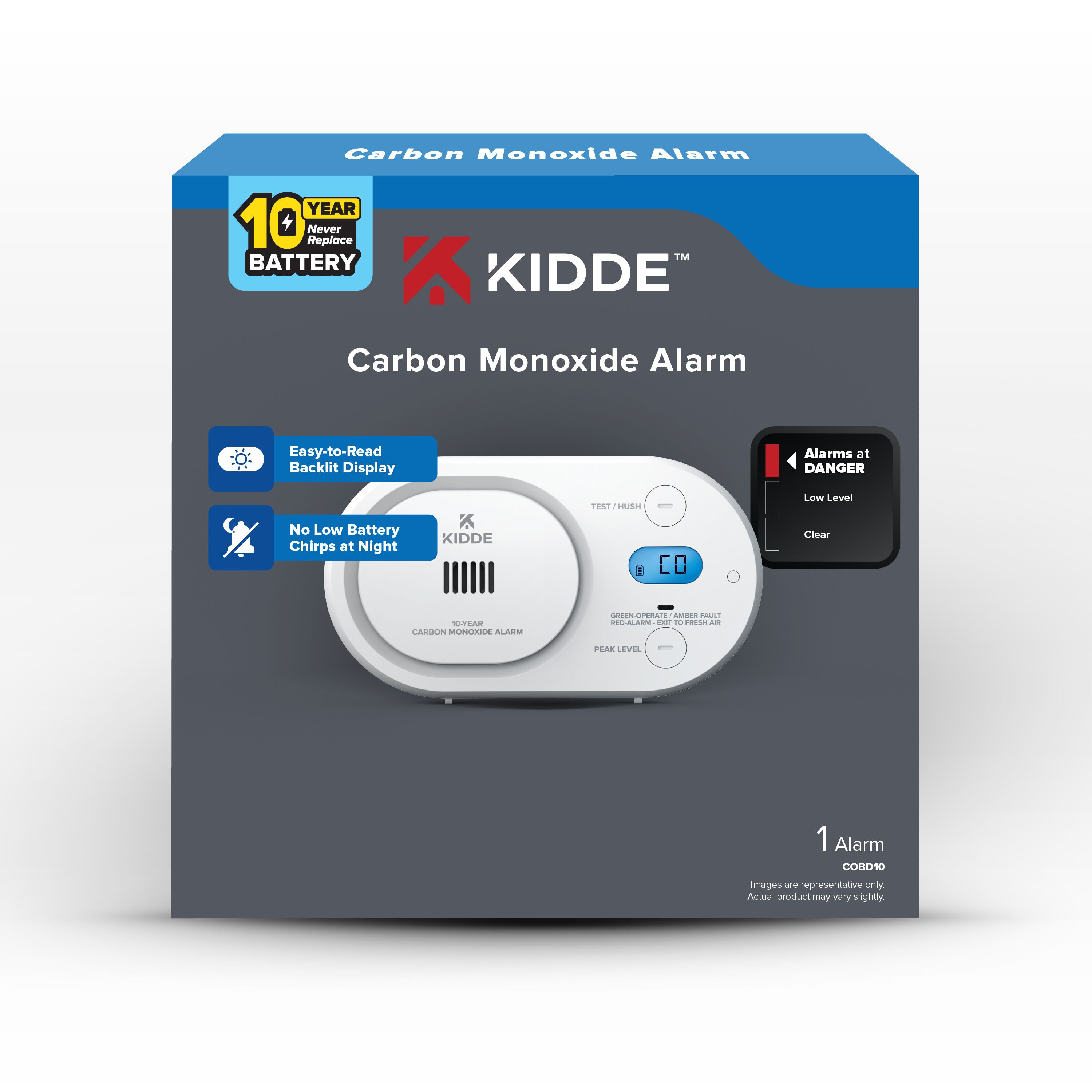 Kidde COBD10 10-Year Battery Carbon Monoxide Detector photo 2