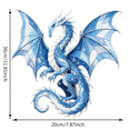 thumbnail image 3 of Frost Dragon Patchwork DIY Kit, Layered Fabric Wall Art, Beginner-Friendly Sewing Craft for Door & Wall Decor, Creative Gift for Adults, 3 of 5