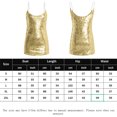 thumbnail image 2 of Vestido De Tirantes Finos Mini vestido de lentejuelas para mujer, sin espalda, cuello en V, ajustado, traje de vacaciones (dorado XL) Ygjytge para Mujer oro T L, 2 of 8