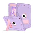 thumbnail image 1 of wonim11 LTROP Case for iPad 9th 8th 7th Generation 10.2-Inch (2021/2020/2019) - Rugged Shockproof Protective Cover with Kickstand for iPad 9 8 7 Gen for Kids, Purple/Pink, 1 of 1