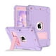thumbnail image 1 of wonim11 LTROP Case for iPad 9th 8th 7th Generation 10.2-Inch (2021/2020/2019) - Rugged Shockproof Protective Cover with Kickstand for iPad 9 8 7 Gen for Kids, Purple/Pink, 1 of 1