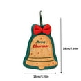thumbnail image 3 of CuiLiyq Christmas Hand Towel for Drying Bathroom Decor, Soft Cute Bell Christmas Kitchen Towel Dish Towel for Christmas Decor, Hanging Hand Towel for Christmas Winter Decoration (Bell), 3 of 6