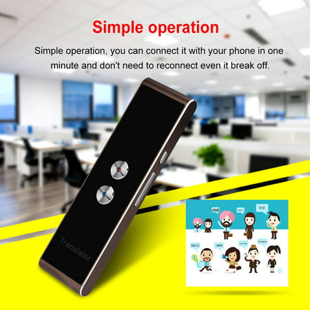 Portable Smart Two-Way Real Time Multi-Language Voice Translator for Learning Travel Meeting , Language Translator, Translator (Best Language Translator App)