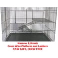 thumbnail image 4 of QueipA 3-Levels 20" Black Chew-Proof Chinchilla Mouse Rat Mice Degu Rabbit Glider Cage, 4 of 8