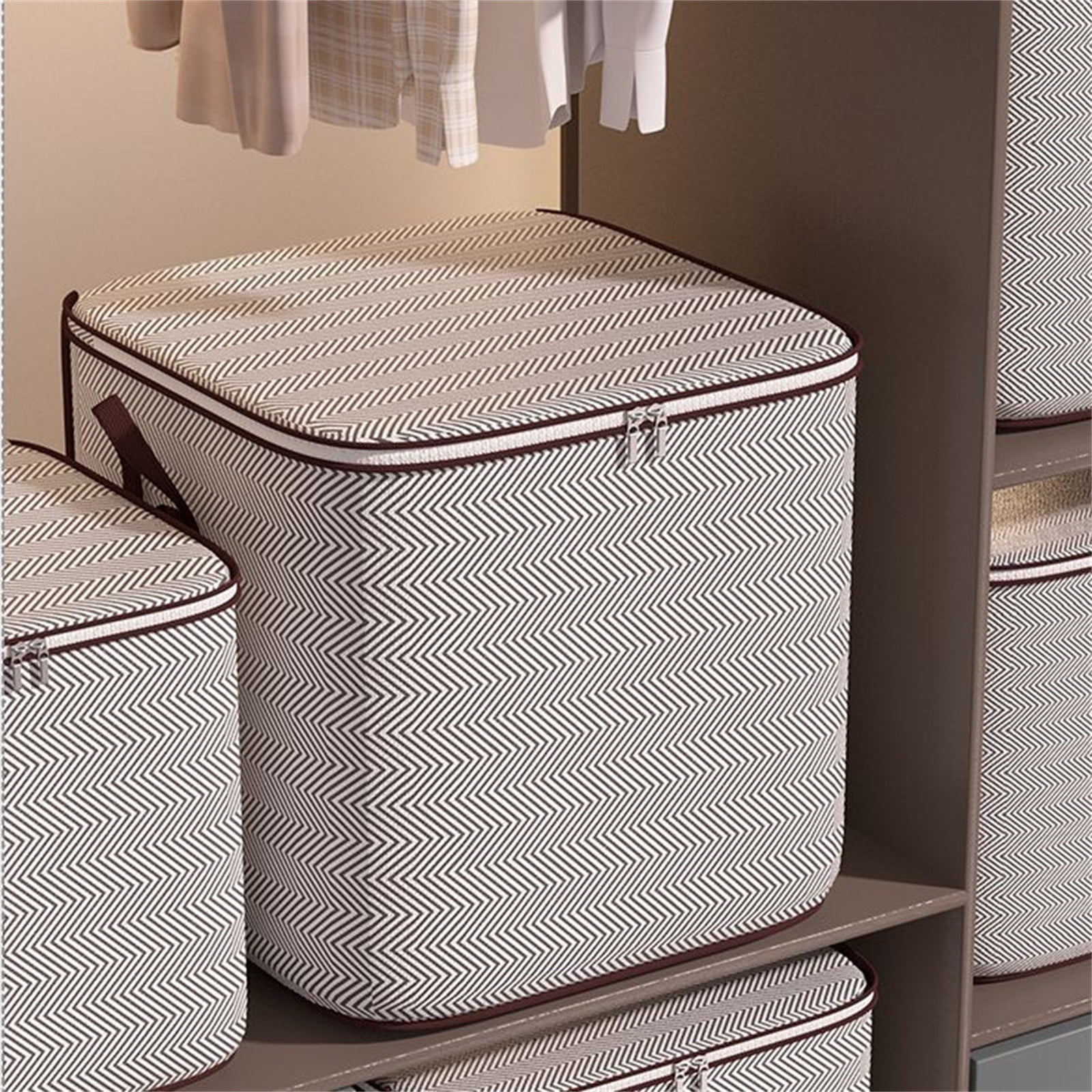 Foldable Non-Woven Storage Bag with Two-Way Zipper, Handheld Design for  Easy Carry, Space-Saving Clothes Organizer, Reinforced Odorless Fabric,  50x50x65CM - Walmart.ca