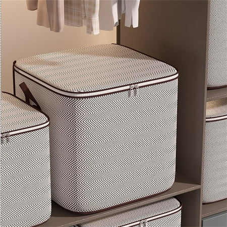 Large Capacity Non-woven Zipper Storage Bag – Foldable Travel Storage Organizer with Handles for Clothing Quilt Moving Home Large Capacity Non-woven Zipper Storage Bag – Foldable Travel Storage Organizer with Handles for Clothing Quilt Moving Home