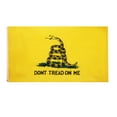 thumbnail image 1 of Bandera Amarilla con Pintura de Serpiente Enroscado Negro State Banderín de Americana, 1 of 8