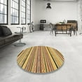 thumbnail image 4 of Ahgly Company Machine Washable Indoor Rectangle Abstract Light Brown Area Rugs, 4' x 6', 4 of 7