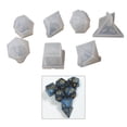 thumbnail image 2 of Various Shapes Dice Fillet Square for Triangle Dice Mold Crystal Epoxy Resin Mold Dice Digital Game Silicone Mould Art C, 2 of 20