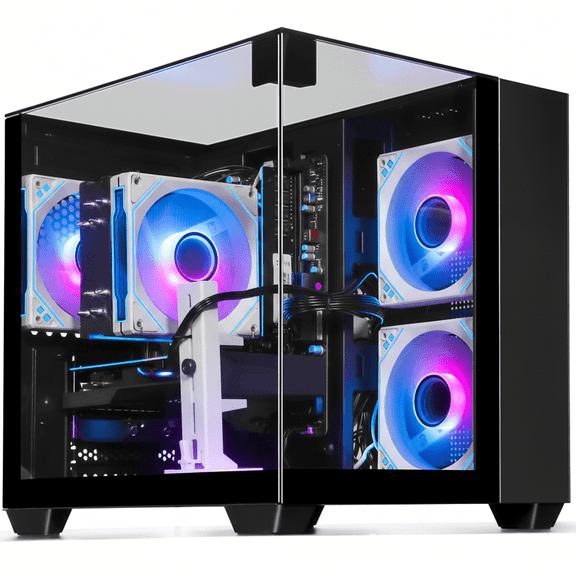 WIWB Gaming PC, Ryzen 5 5500, RX 6500 XT 4GB, 16GB DDR4, 1TB SSD, WiFi 6, 1080p Esports