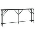 thumbnail image 6 of vidaXL Adjustable Engineered Wood Console Table, Black, 6 of 9