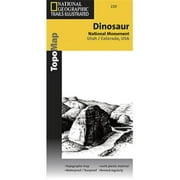 National Geographic TI00000220 Map Of Dinosaur National Monument - Utah - Colorado