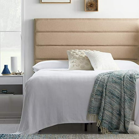 Lucid Upholstered 4 Channel Horizontal Tufted Headboard For King California Size Bed Frame Beige Canada King California Size Bed Frame, Bed Headboard King Size