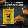 thumbnail image 6 of Al Ghazal Basmati Sela Rice Extra Long Super Basmati sela  10 Lbs / 4.54 kg, Non GMO, Extra Long Basmati Rice, White Rice, Vegan Dried Rice, BPA & Gluten Free, Zip Lock Bag, Non Sticky Grain, 6 of 6
