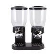 thumbnail image 3 of Cereal Dispenser, Dry Food Dispenser Even Distribution Dual Containers ABS  For Kitchen Black, 3 of 8