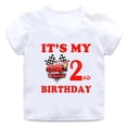 thumbnail image 4 of Camiseta con estampado de Disney para niños y niñas, camisa de algodón de manga corta con estampado gráfico de dibujos animados, decoración para fiesta de cumpleaños de bebé, 4 of 4