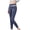 Blue, variant on Lilgiuy Women's Color-blocking Waist Lifting Hip Exercise Fitness Tight Yoga Pants for Home Leisure
