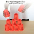 thumbnail image 7 of Sport Stacking Cups, 24pcs Sports Stacking Cups Speed Training Game for Challenge Competition Travel Party Gift for Adults, 7 of 7