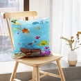 thumbnail image 5 of LALILO Throw Pillow Covers Sea Life Sea Life Cartoon Pirate Child Cushion Cover 18" x 18", 122 Pack, 5 of 6
