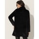thumbnail image 4 of Abrigo de Invierno con Solapa para Mujer con Bolsillos Chaqueta de Invierno Negro S, 4 of 5