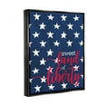 thumbnail image 3 of Stupell Industries Sweet Land Of Liberty Americana Graphic Art Jet Black Floating Framed Canvas Print Wall Art, Design by Alli Rogosich, 3 of 9