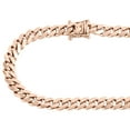 thumbnail image 2 of 10K Rose Gold Solid Miami Cuban Link Chain 8mm Box Clasp Necklace 24 Inches, 2 of 6