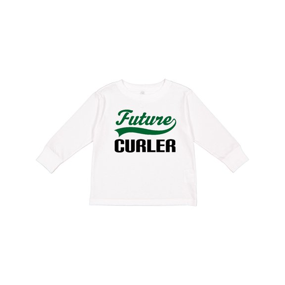 Inktastic Future Curler Kids Curling Sports Boys Long Sleeve Toddler T-Shirt