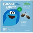 thumbnail image 2 of Kids Snack Bars 20g,  Pack of 5  - Gluten-Free, All Natural, Vegan - Chocolate Brownie, Nola Sesame Street Boost Bars, 2 of 6