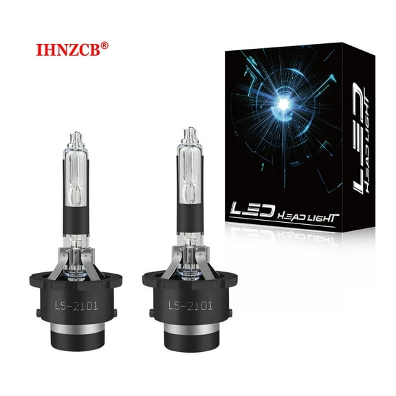IHNZCB D2R Xenon HID Bulb Headlight Kit High Low Beam Bulbs Super Bright 6000K White