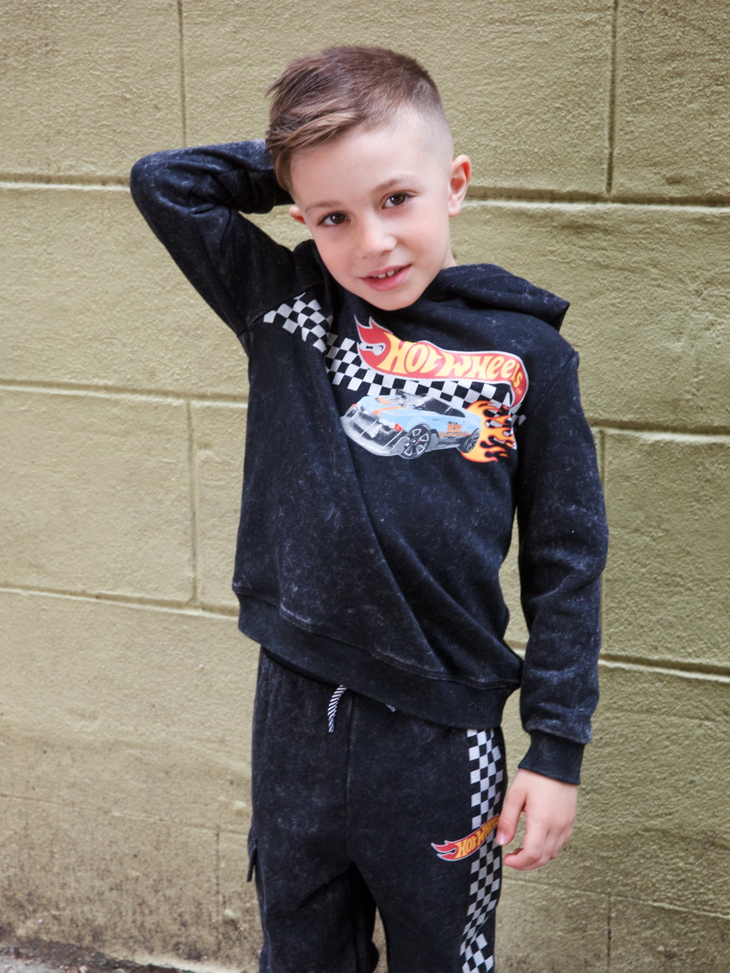 Hot Wheels Toddler Boy Hoodie and Joggers Set, Sizes 12M-5T
