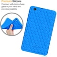 thumbnail image 6 of Fintie Silicone Case for AT&T Trek 2 HD (Model 6461A) - [Honey Comb Series] Light Weight Shock Proof Protective Cover [Anti Slip] [Kids Friendly] for 8-inch AT&T Trek 2 HD (2016) (Blue), 6 of 9