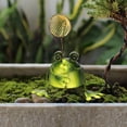 thumbnail image 4 of OIUR Frog Garden Statue Handmade Iron Frog Ornament Collectible Frog Figurine for Patio Balcony Home Indoor Decor Office Desk, 4 of 7