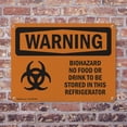 thumbnail image 4 of (2 Pack) Biohazard No Food Or Drink OSHA Warning Sign 24 Inch X 18 Inch Indoor / Outdoor Rust-Free Aluminum Metal Signs for Workplace, Workshop, and Construction Site, Made in the USA, 4 of 8