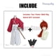 thumbnail image 3 of Disfraz de Anime Rurouni Kenshin Himura Kenshin, peluca, kimono Himura, traje de Kendo Haori, uniforme clásico unisex para Halloween, 3 of 5