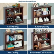 Sauder 2-Shelf Bookcase, Select Cherry Finish