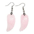thumbnail image 1 of 1 Pair Pearl Earring Ear Stud Sweet Gift Exquisite Attractive Beautiful Long-lasting Rustproof Carved Crystal Angel Wing Type 12, 1 of 6