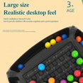 thumbnail image 5 of Rainbow Board Games For Kids Puzzle Magic Chess Board Game Color Matching Elimination Game Toy Set For Gifts 168 beads, 5 of 5