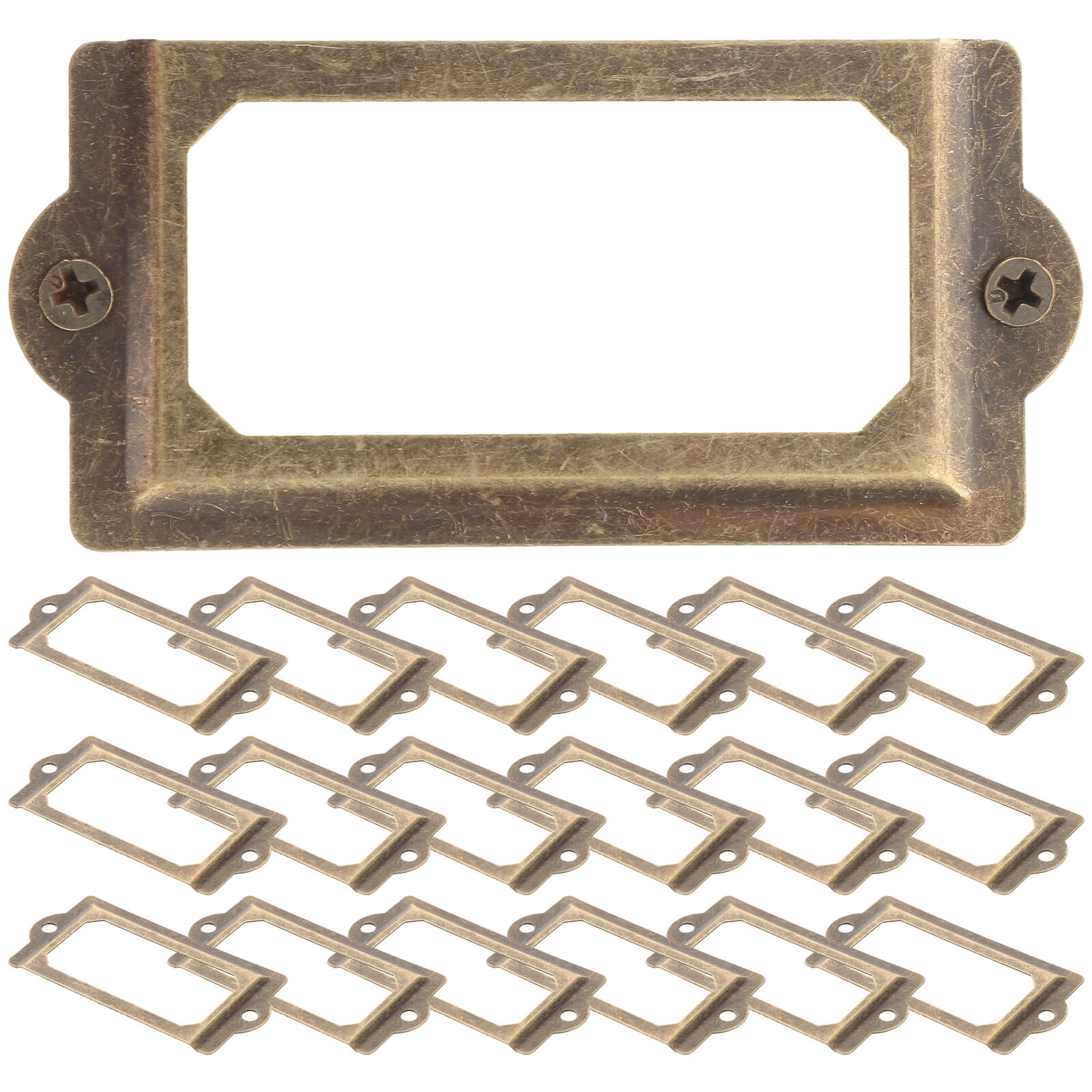 2 Sets Drawer Label Vintage Cupboard Label Frame Drawer Label