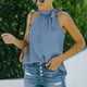 thumbnail image 1 of Top con cuello halter para mujer, camiseta sin mangas con cuello halter para mujer, blusa informal para mujer, camisetas informales para mujer, probadas y confiables, 1 of 6