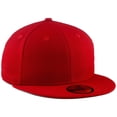 thumbnail image 3 of Gorra New Era Blank Custom 59FIFTY ajustada con pico plano rojo, 3 of 4