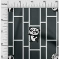 thumbnail image 2 of oneOone Cotton Poplin Teal Green Fabric Panda Animal Quilting Supplies Print Sewing Fabric By The Yard 56 Inch Wide, 2 of 4