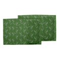 thumbnail image 3 of S4Sassy Green Lavender Leaves Washable Placemats & Napkins Table Decor Dining Mats, 3 of 3