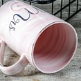 thumbnail image 3 of Marble Pattern Design Ceramic Coffee Cups, High Quality Ceramic, Stylish and Luxury Gift for Couple, 3 of 5
