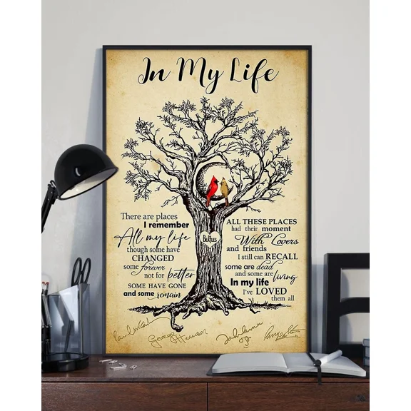 Poster In My Life Vertical - UNFRAMED Poster Prints, Wall Art For Home Decor Or Office - Great Gift Idea For Friends & Family, 8x12