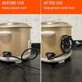 thumbnail image 4 of 4 PCS Cord Organizer for Kitchen Mi er, Attachable Wire Cord Cable Wrap Holder for Kitchen Appliances Cord Storage, Compatible with Mi er, Blender, Coffee Maker, Pressure Cooker and Air, 4 of 7