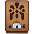 thumbnail image 2 of ClearClick Radio AM/FM clásica vintage estilo retro con Bluetooth - Exterior de madera hecho a mano Marrón, 2 of 5