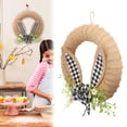 thumbnail image 1 of Ovzne Artificial Easter Bunny Wreath For Front Door Decor And Wall Decor For Spring Decoration On Clearance, 1 of 5