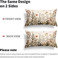 thumbnail image 3 of Seasonal Fall Lumbar Pillow Covers 12x20 Inch FloraL Autumn Throw Pillows for Couch Farmhouse Thanksgiving Harvest Flowers Rectangle Decorative Pillow Cases for Bed Patio Covers Outdoor Indoor Set 2, 3 of 6